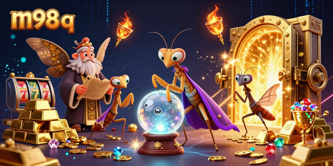Spin reels of fortune with m98 q while engaging with mystical elements of luck and treasure.