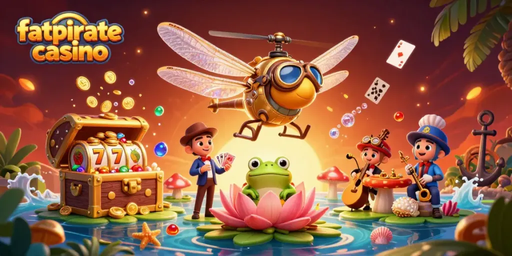 Experience thrilling gaming at fatpirate casino with winning cards and vibrant jackpot themes.