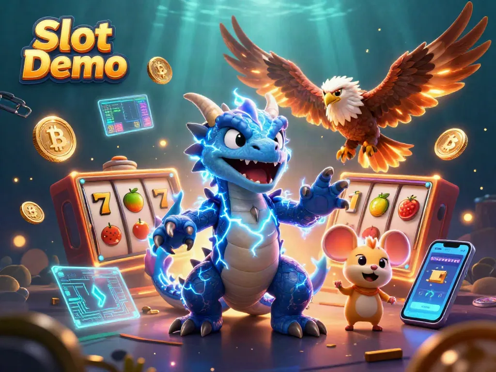 Engage with diverse Slot Demo gameplay featuring 3D characters and vibrant casino elements.