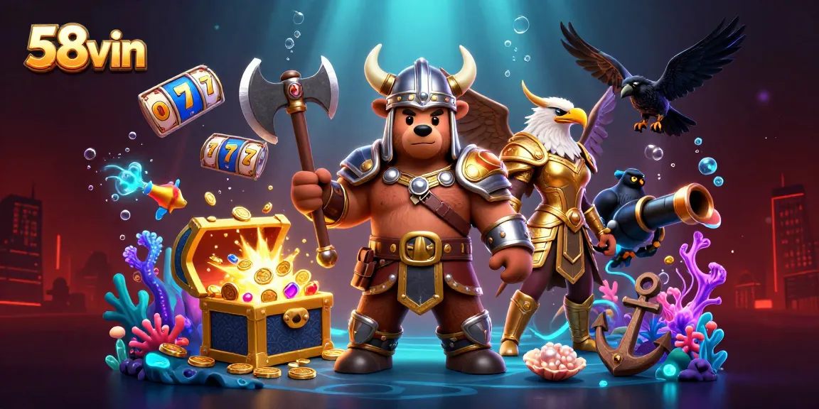 Spin the reels at 58vin with Viking and Valkyrie in a vibrant casino adventure.