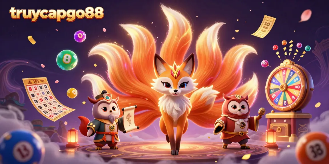Experience thrilling gambling action at truycapgo88, featuring vibrant lottery scenes and magical characters.