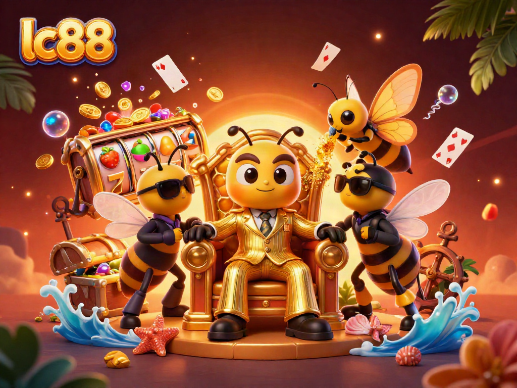Play slots with exciting lc88 character scene, featuring mob boss and underwater treasures.